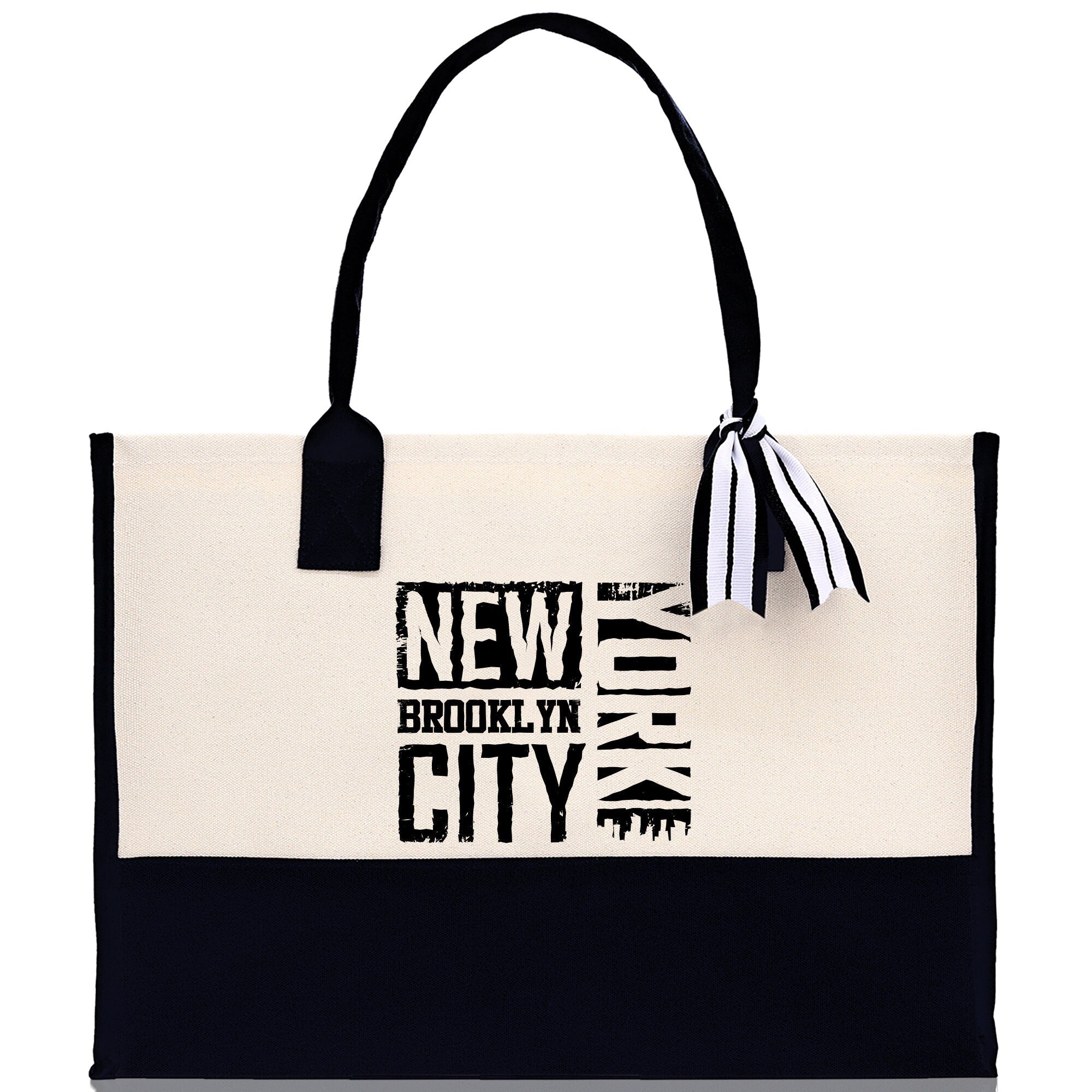 New York Cotton Canvas Tote Bag NY Travel Vacation Tote Employee and Client Gift NYC Wedding Favor Birthday Welcome Tote Bag Bridesmaid Gift