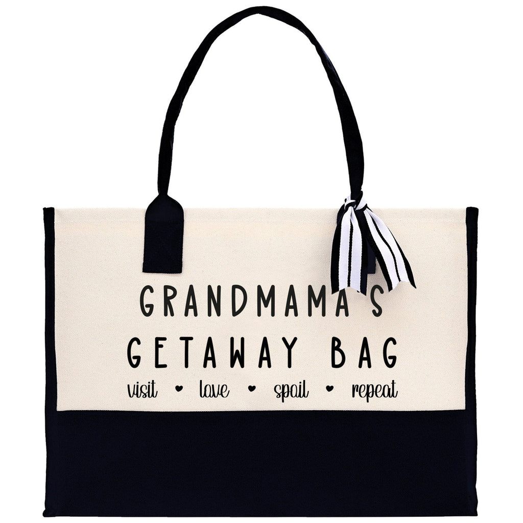 Grandmama's Getaway Bag Tote Bag Grandma's Getaway Bag Grandma Nana Bag Grandma Gift Bag Shopping Bag Mothers Day Gift Live Love Spoil Bag