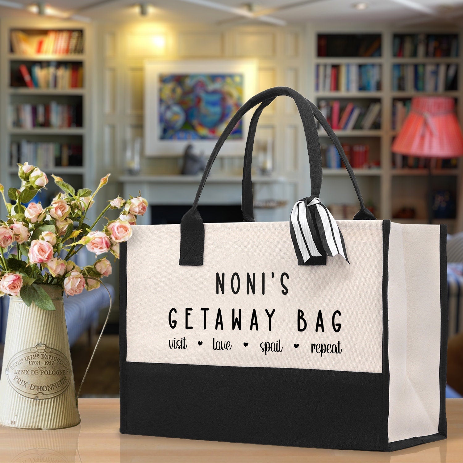 Grandma Tote Bag Grandma's Getaway Bag Grandma Nana Bag Grandma Gift Bag Shopping Bag Mothers Day Gift Live Love Spoil Bag Grandma GM1016
