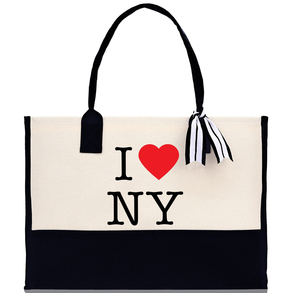 New York Cotton Canvas Tote Bag NY Travel Vacation Tote Employee and Client Gift NYC Wedding Favor Birthday Welcome Tote Bag Bridesmaid Gift