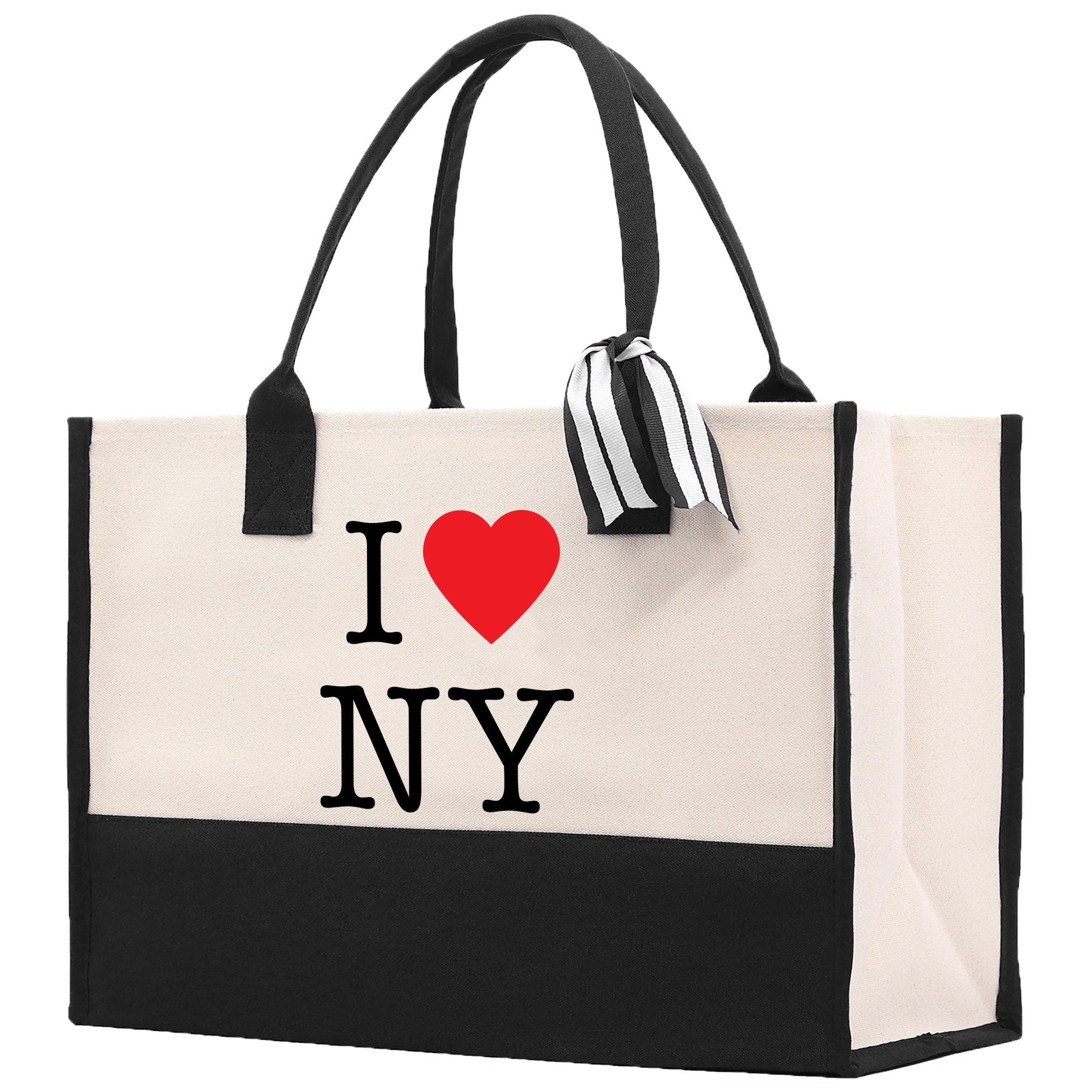 New York Cotton Canvas Tote Bag NY Travel Vacation Tote Employee and Client Gift NYC Wedding Favor Birthday Welcome Tote Bag Bridesmaid Gift