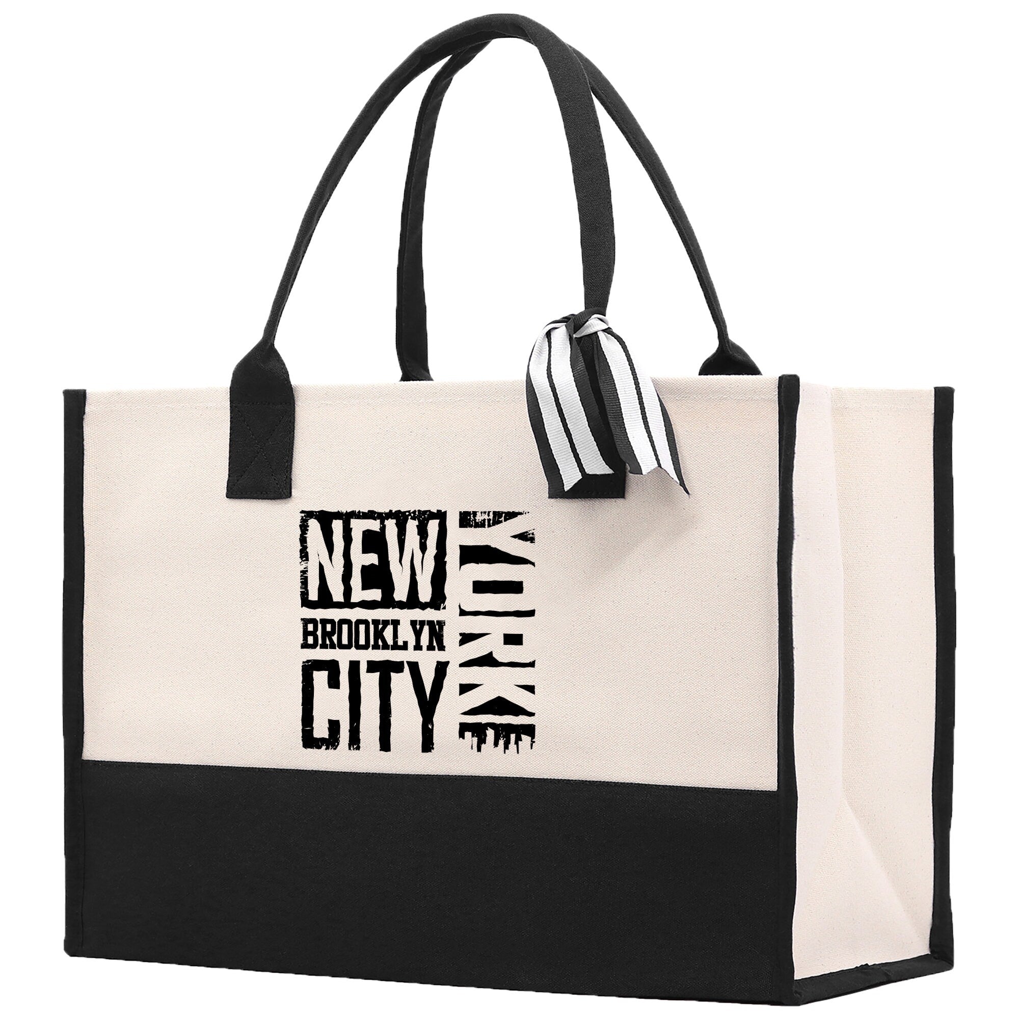 New York Cotton Canvas Tote Bag NY Travel Vacation Tote Employee and Client Gift NYC Wedding Favor Birthday Welcome Tote Bag Bridesmaid Gift