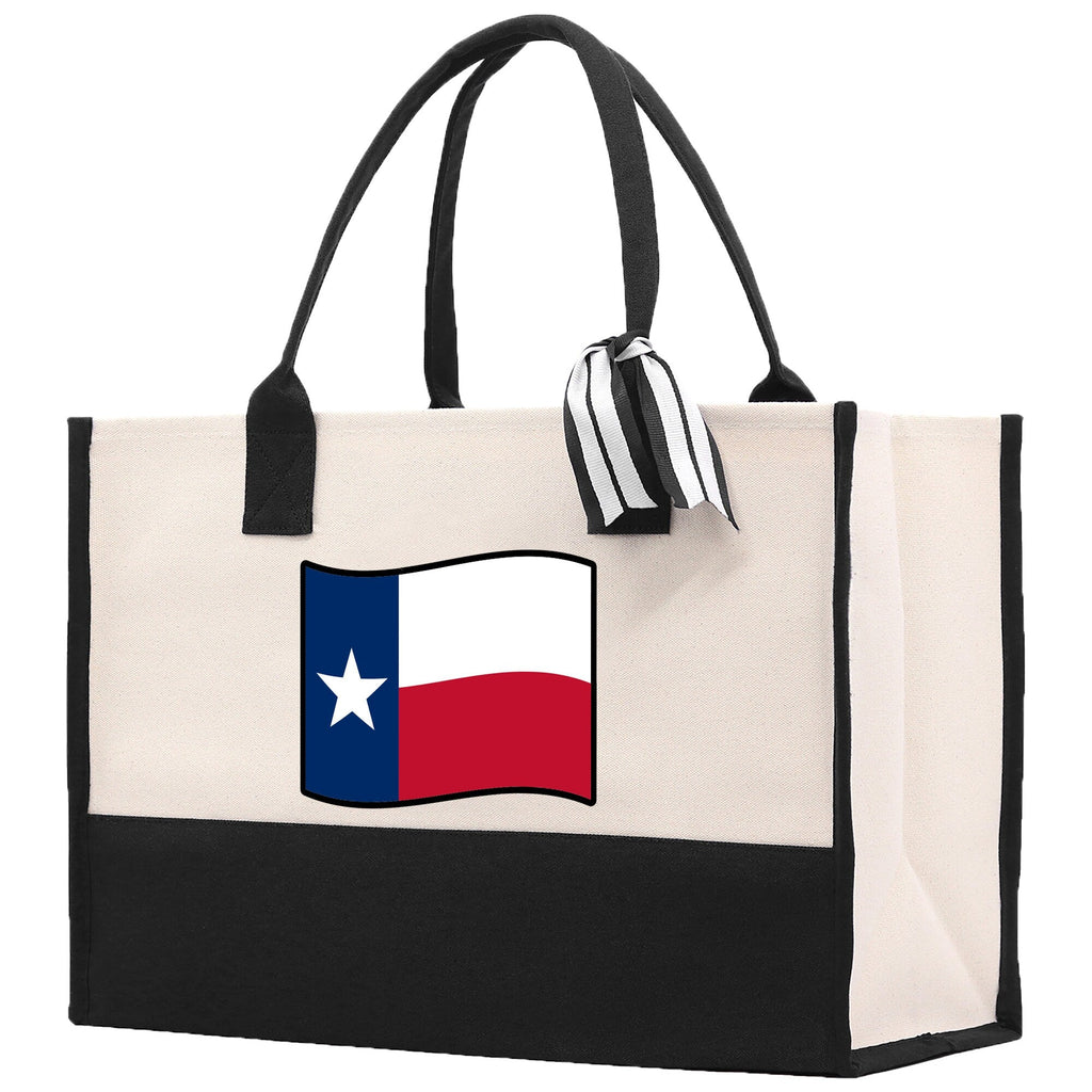 Texas Cotton Canvas Tote Bag TX Travel Vacation Tote Employee and Client Gift Wedding Favor Birthday Welcome Tote Bag Bridesmaid Gift