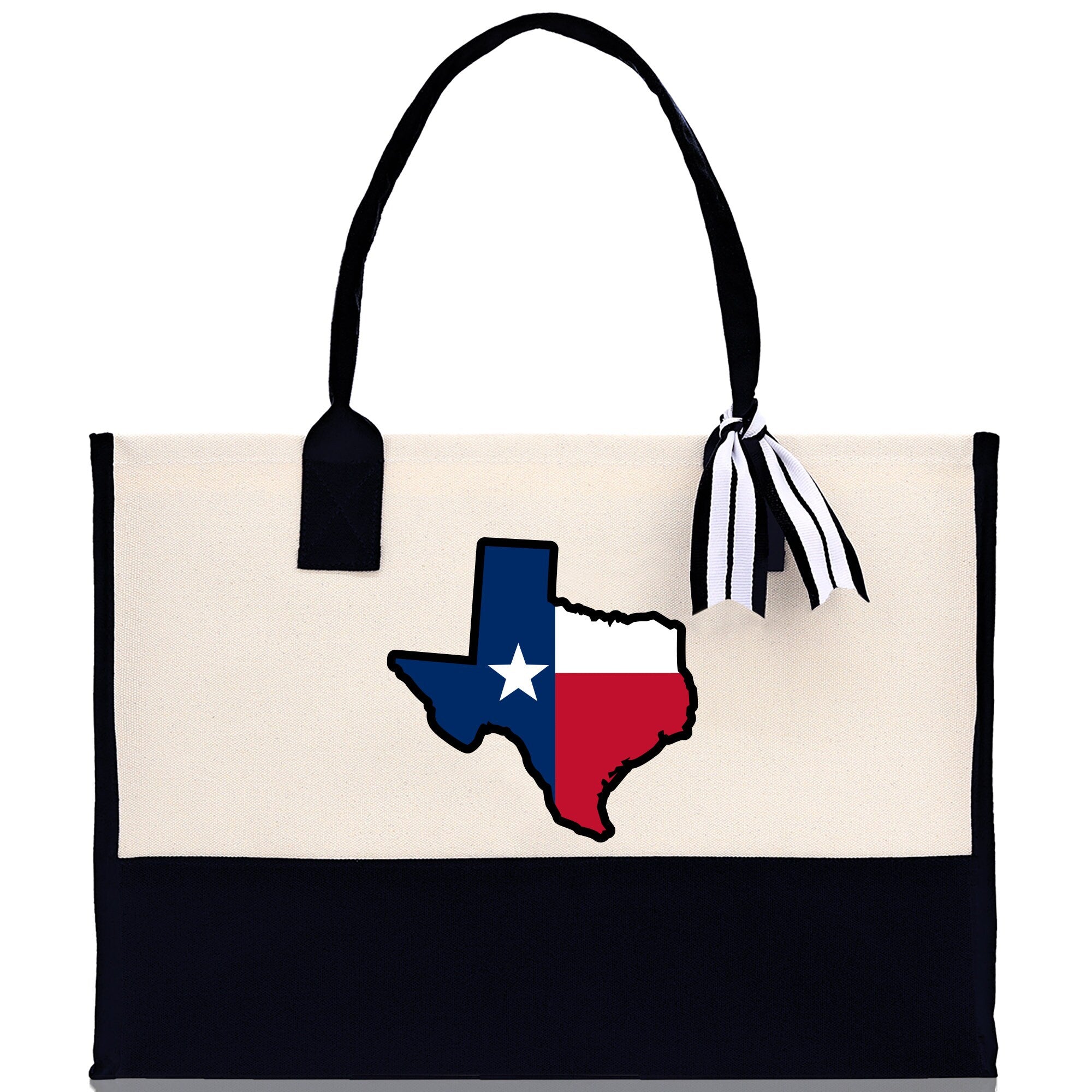 Texas Cotton Canvas Tote Bag TX Travel Vacation Tote Employee and Client Gift Wedding Favor Birthday Welcome Tote Bag Bridesmaid Gift