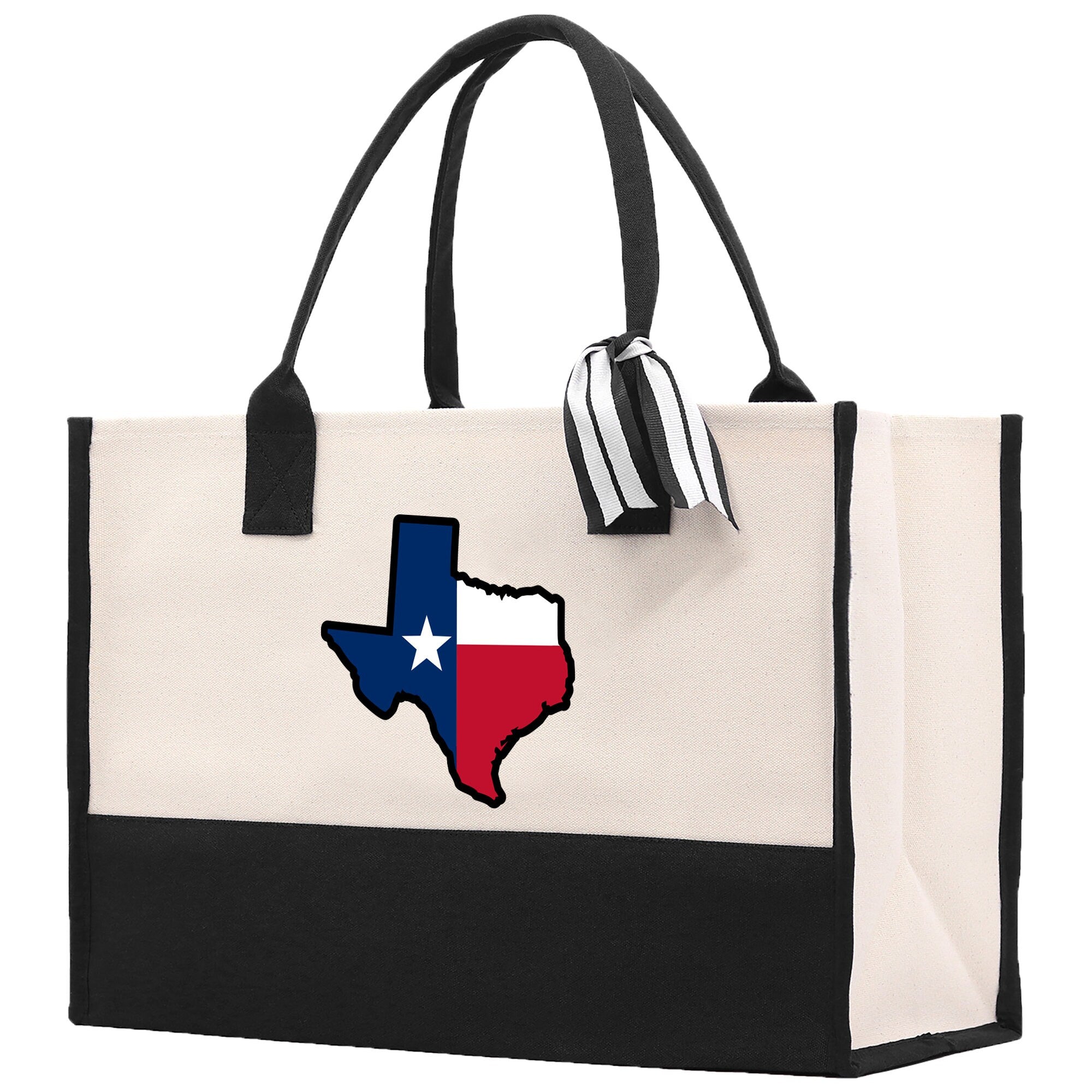 Texas Cotton Canvas Tote Bag TX Travel Vacation Tote Employee and Client Gift Wedding Favor Birthday Welcome Tote Bag Bridesmaid Gift