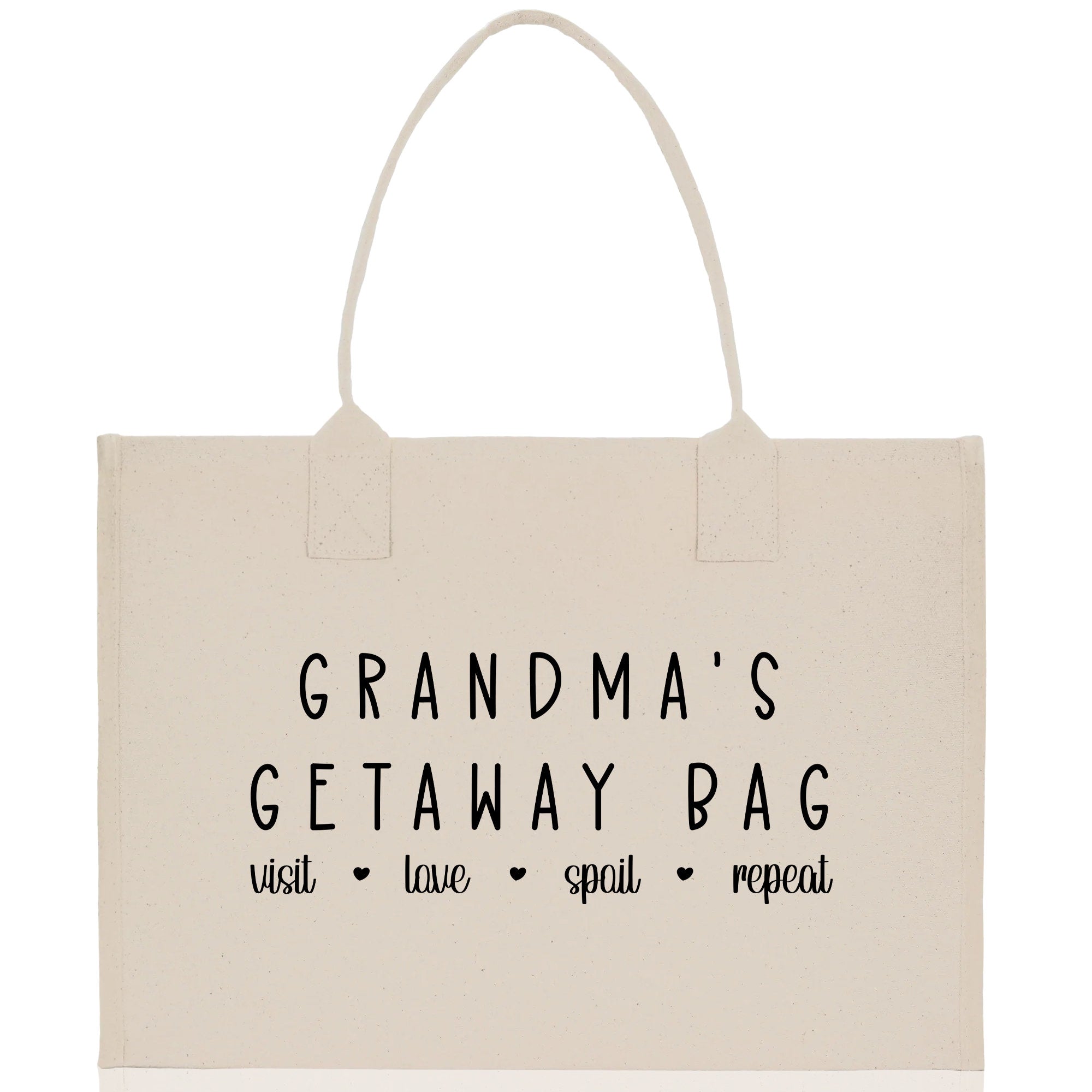 Grandma Tote Bag Grandma's Getaway Bag Grandma Nana Bag Grandma Gift Bag Shopping Bag Mothers Day Gift Live Love Spoil Bag Grandma Beach Bag