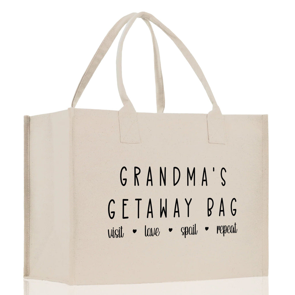 Grandma Tote Bag Grandma's Getaway Bag Grandma Nana Bag Grandma Gift Bag Shopping Bag Mothers Day Gift Live Love Spoil Bag Grandma Beach Bag