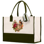 Heart Canvas Tote Bag Happy Valentines Day Gift for Her Love Tote Bag Lovers Gift Mother Day Gift Cute Valentines Gift