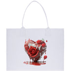 Heart Canvas Tote Bag Happy Valentines Day Gift for Her Love Tote Bag Lovers Gift Mother Day Gift Cute Valentines Gift