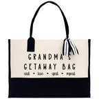 Grandma Tote Bag Grandma's Getaway Bag Grandma Nana Bag Grandma Gift Bag Shopping Bag Mothers Day Gift Live Love Spoil Bag Grandma Beach Bag