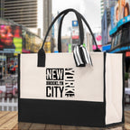New York Cotton Canvas Tote Bag NY Travel Vacation Tote Employee and Client Gift NYC Wedding Favor Birthday Welcome Tote Bag Bridesmaid Gift