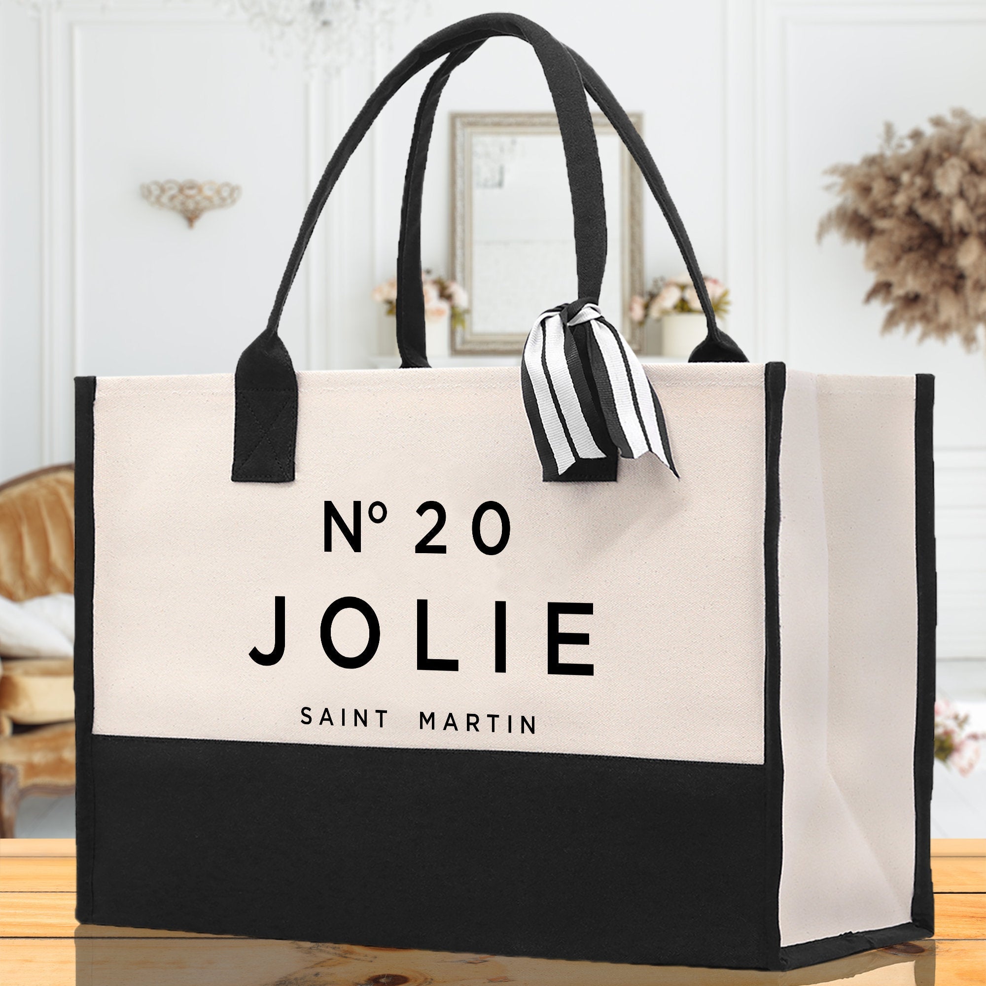 Birthday Celebration Personalized Gift Canvas Tote Bag with Name and State 40th 50th Birthday Gift Tote Bag for Her Custom Birthday Gift