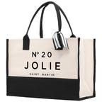 Birthday Celebration Personalized Gift Canvas Tote Bag with Name and State 40th 50th Birthday Gift Tote Bag for Her Custom Birthday Gift