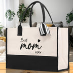 Best Mom Ever Canvas Tote Bag Mama Tote Mom Stuff Bag Mommy Bag Dog Mom Gift Dog Mom Bag Mom Shopping Bag Mom Gift Best Mom Ever Bag