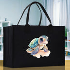 Sea Turtle Canvas Tote Bag Ocean Tote Bag Turtle Lover Tote Bag Animal Lover toTe Bag Ocean Lover Gift Tortoise Tote Bag Nature Lover Tote