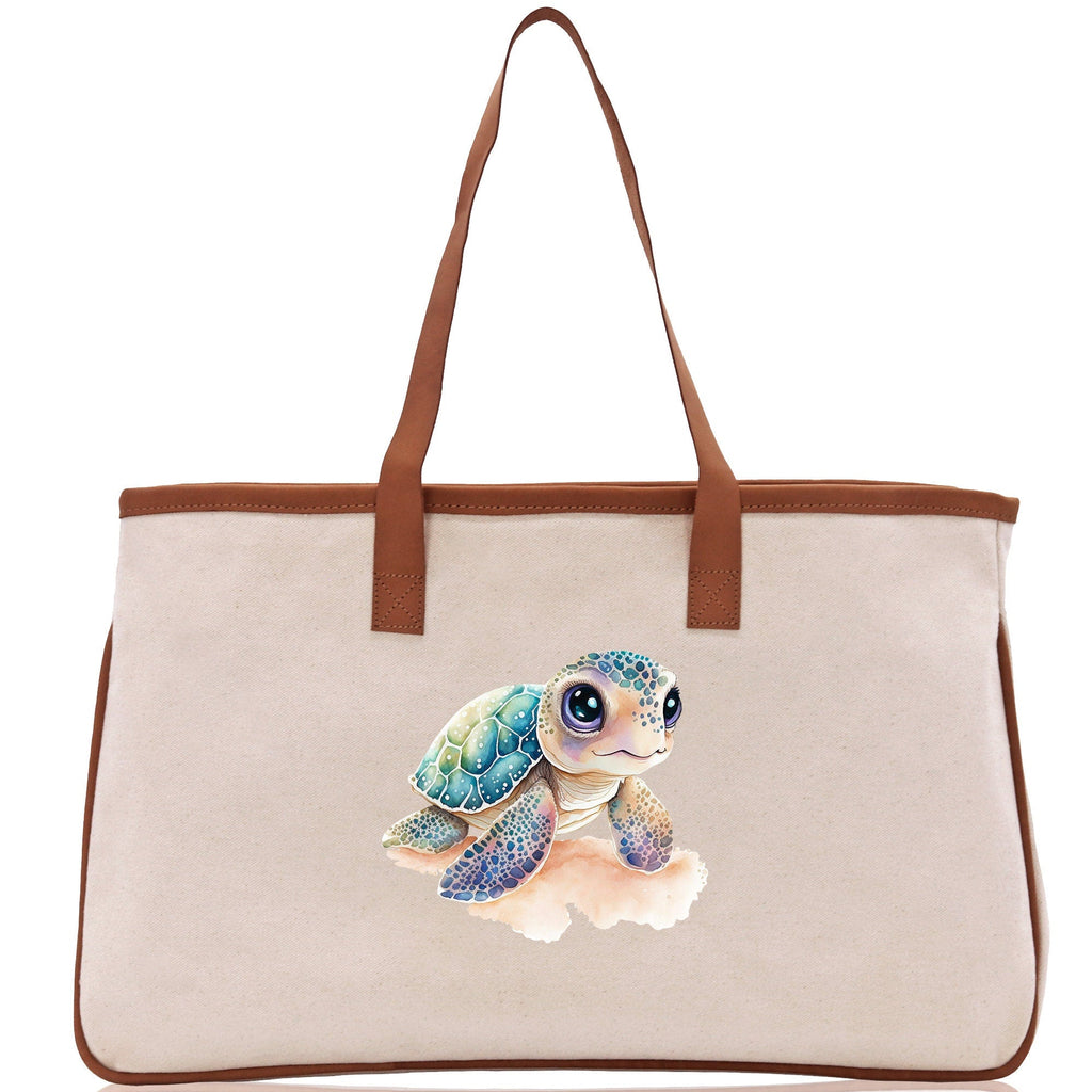 Sea Turtle Canvas Tote Bag Ocean Tote Bag Turtle Lover Tote Bag Animal Lover toTe Bag Ocean Lover Gift Tortoise Tote Bag Nature Lover Tote