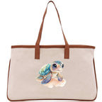 Sea Turtle Canvas Tote Bag Ocean Tote Bag Turtle Lover Tote Bag Animal Lover toTe Bag Ocean Lover Gift Tortoise Tote Bag Nature Lover Tote