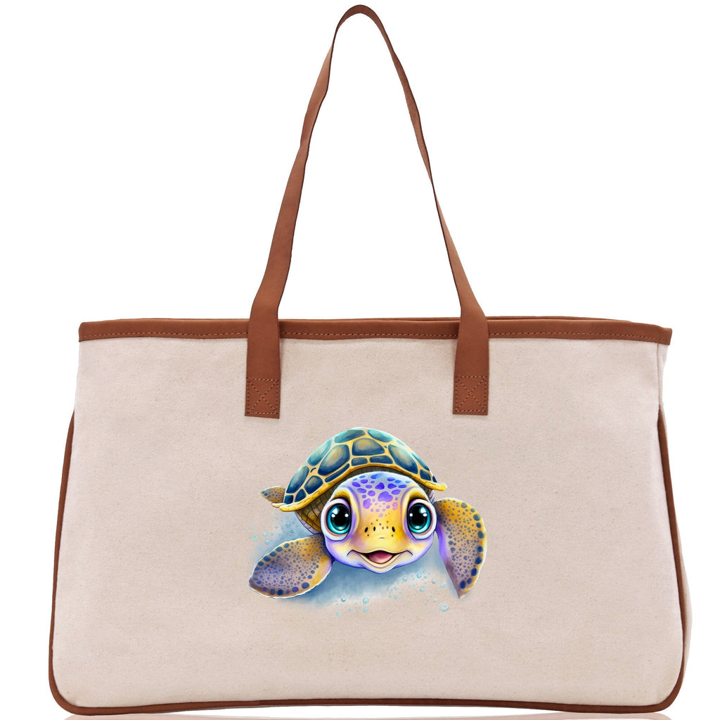 Sea Turtle Canvas Tote Bag Ocean Tote Bag Turtle Lover Tote Bag Animal Lover toTe Bag Ocean Lover Gift Tortoise Tote Bag Nature Lover Tote