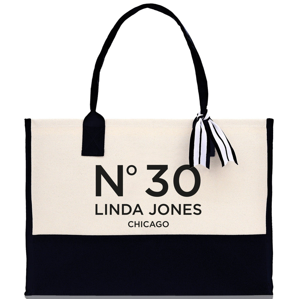 Birthday Celebration Personalized Gift Canvas Tote Bag with Name and State 40th 50th Birthday Gift Tote Bag for Her Custom Birthday Gift