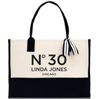 Birthday Celebration Personalized Gift Canvas Tote Bag with Name and State 40th 50th Birthday Gift Tote Bag for Her Custom Birthday Gift