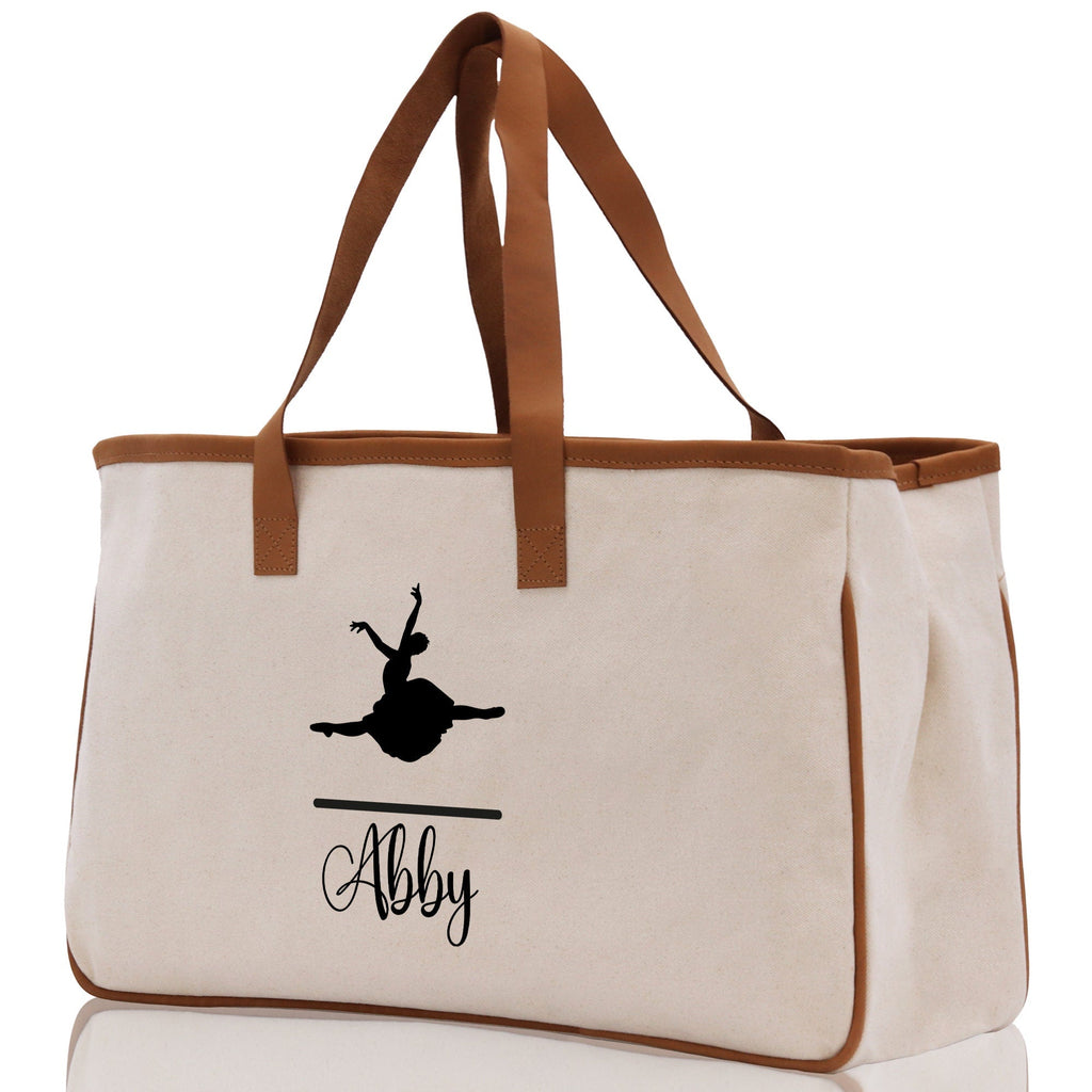 Dance Personalized Tote Bag Ballet Bag Gymnastic Bag Ballerina Bag Dancer Gift Dance Teacher Gift Dance Student Bag Custom for Women Girls