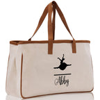 Dance Personalized Tote Bag Ballet Bag Gymnastic Bag Ballerina Bag Dancer Gift Dance Teacher Gift Dance Student Bag Custom for Women Girls