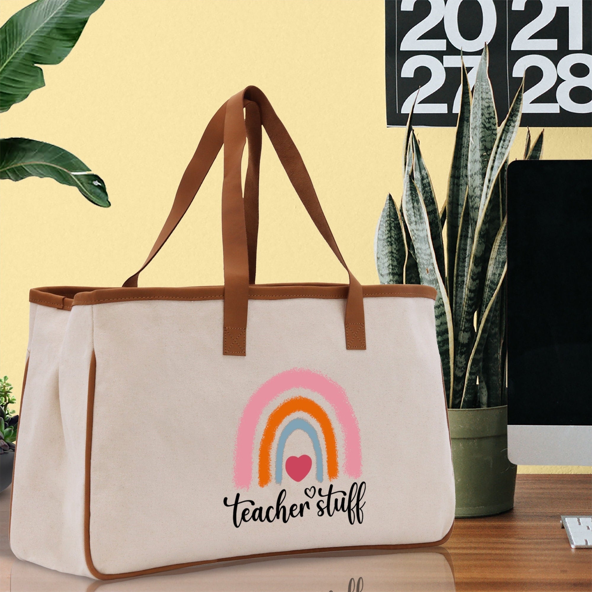Teacher Stuff Tote Bag Teacher Bag Teacher Gift Teacher Retirement Gift Best Teacher Gifts Teacher Appreciation Gift Teacher Strong Tote Bag