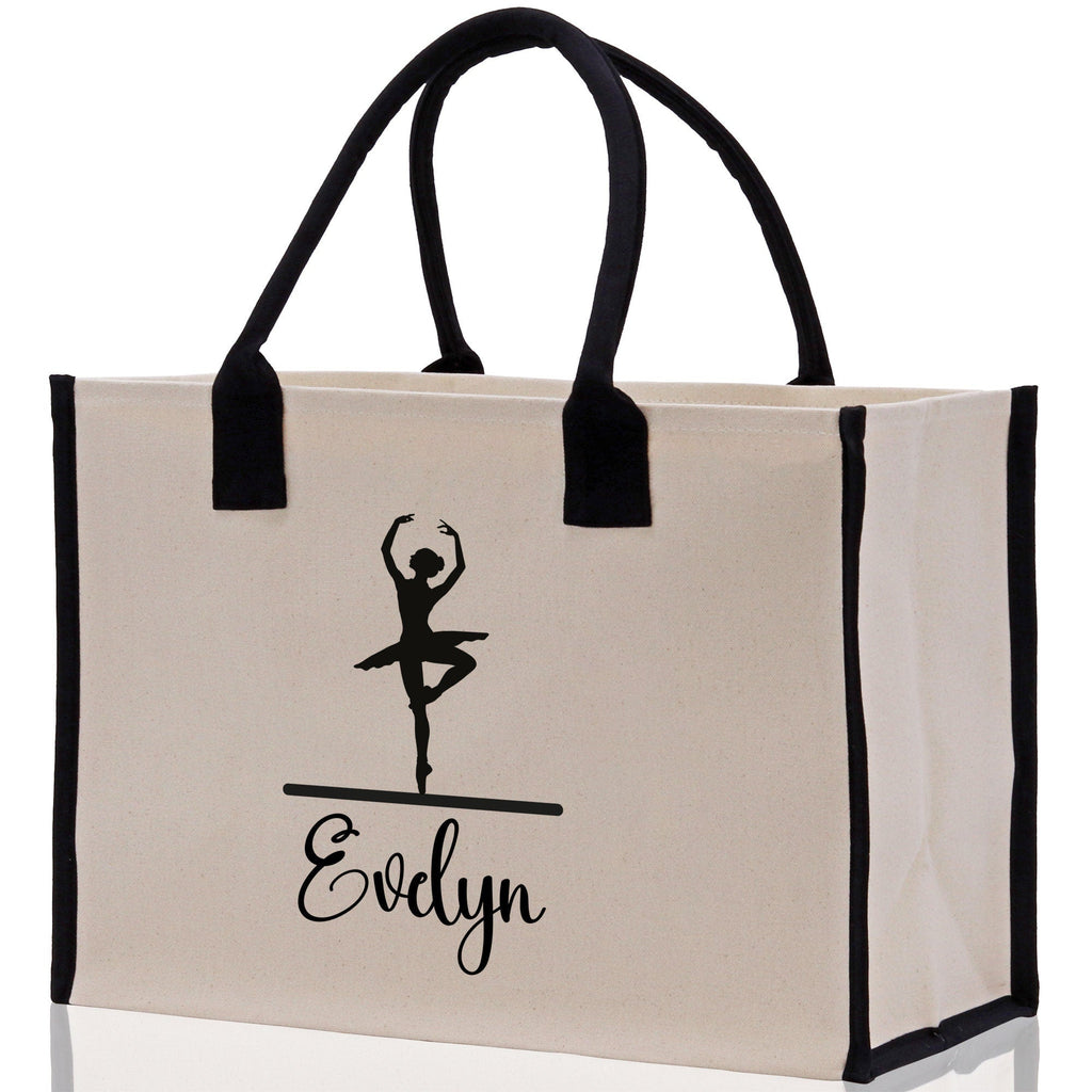 Dance Personalized Tote Bag Ballet Bag Gymnastic Bag Ballerina Bag Dancer Gift Dance Teacher Gift Dance Student Bag Custom for Women Girls