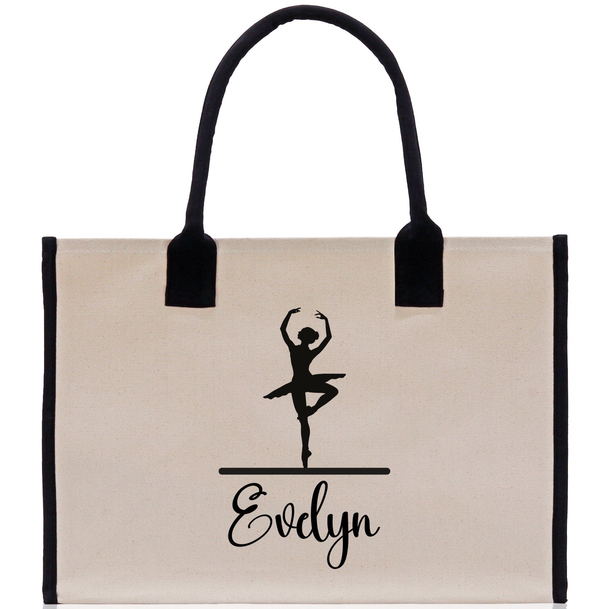 Dance Personalized Tote Bag Ballet Bag Gymnastic Bag Ballerina Bag Dancer Gift Dance Teacher Gift Dance Student Bag Custom for Women Girls