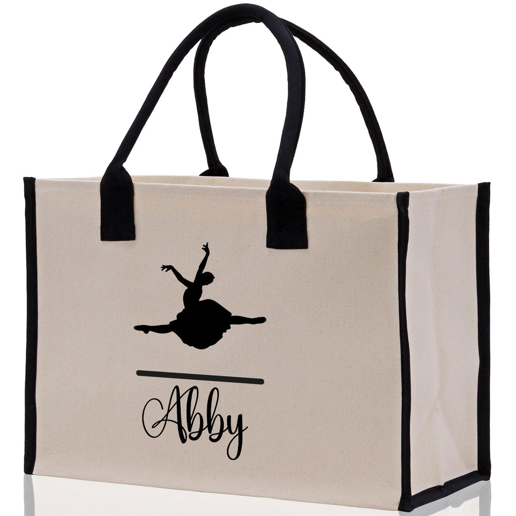 Dance Personalized Tote Bag Ballet Bag Gymnastic Bag Ballerina Bag Dancer Gift Dance Teacher Gift Dance Student Bag Custom for Women Girls