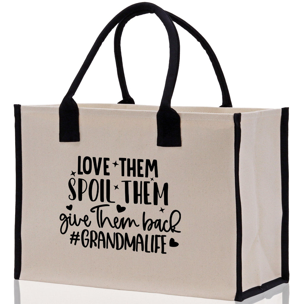 Grandma Tote Bag Grandma's Getaway Bag Grandma Nana Bag Grandma Gift Bag Shopping Bag Mothers Day Gift Live Love Spoil Bag Grandma Beach Bag