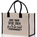 Grandma Tote Bag Grandma's Getaway Bag Grandma Nana Bag Grandma Gift Bag Shopping Bag Mothers Day Gift Live Love Spoil Bag Grandma Beach Bag