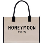 Honeymoon Vibes Beach Tote Bag - Large Chic Tote Bag - Gift for Her - Weekender Bag - Honeymooners Honeymoon Gifts Bridal Gift Newlyweds