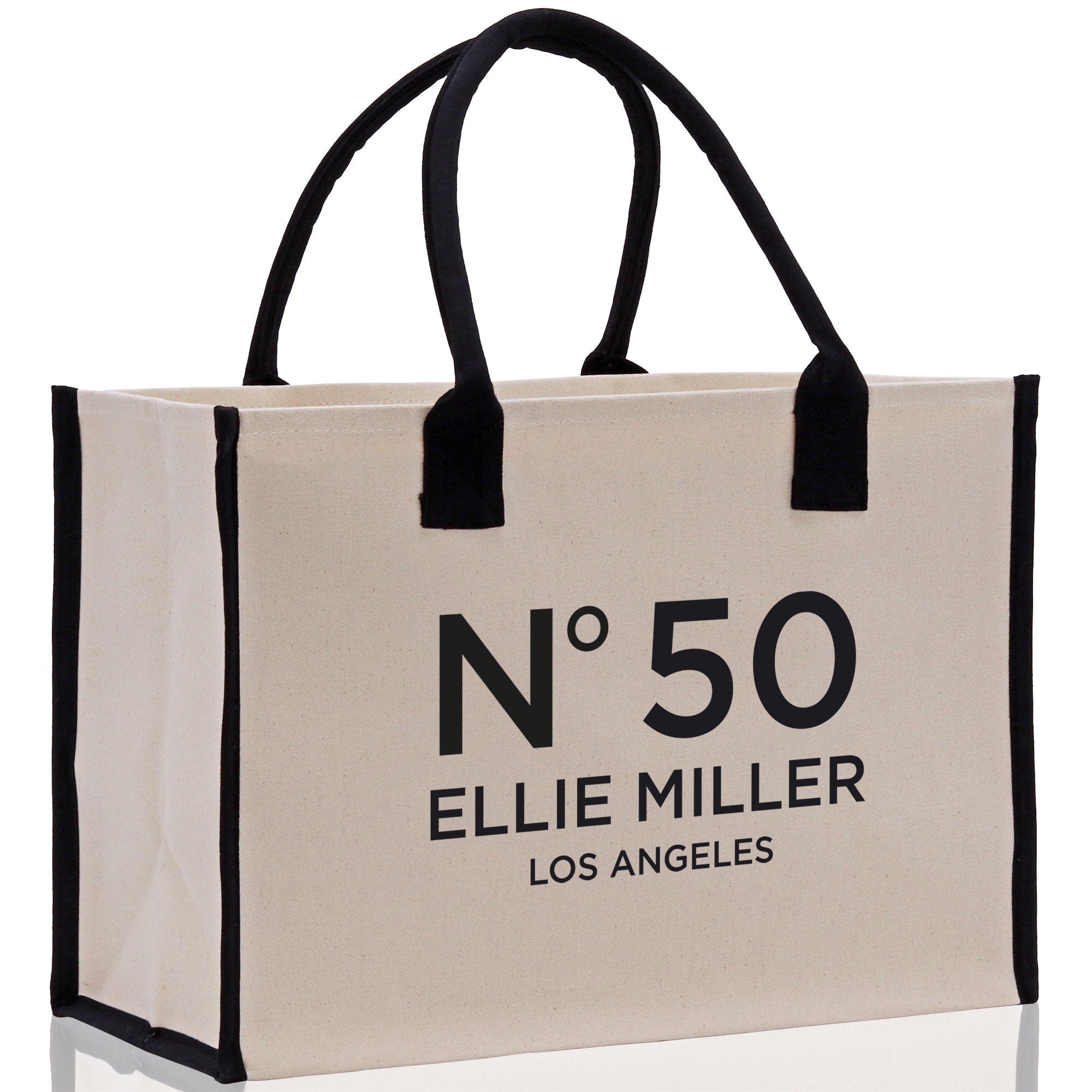 Birthday Celebration Personalized Gift Canvas Tote Bag with Name and State 40th 50th Birthday Gift Tote Bag for Her Custom Birthday Gift