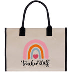 Teacher Stuff Tote Bag Teacher Bag Teacher Gift Teacher Retirement Gift Best Teacher Gifts Teacher Appreciation Gift Teacher Strong Tote Bag