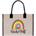 Teacher Stuff Tote Bag Teacher Bag Teacher Gift Teacher Retirement Gift Best Teacher Gifts Teacher Appreciation Gift Teacher Strong Tote Bag