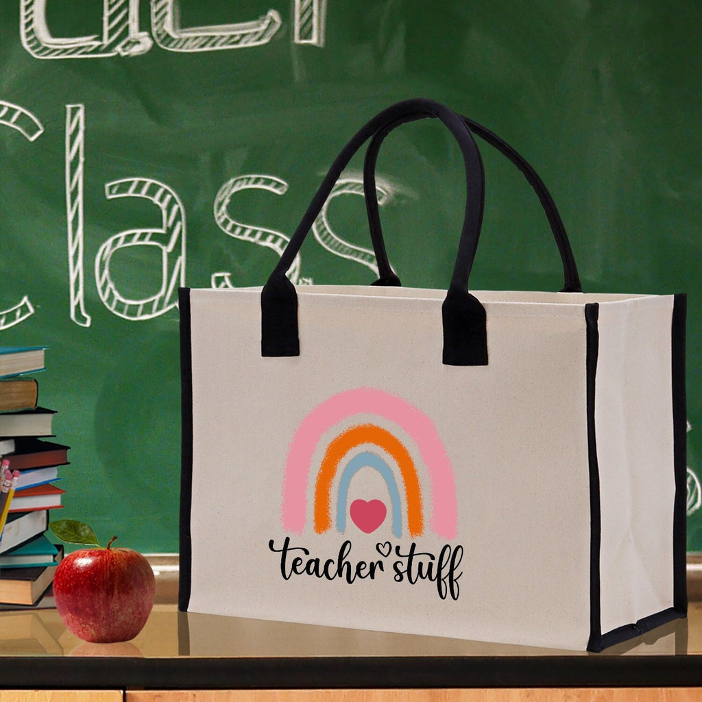 Teacher Stuff Tote Bag Teacher Bag Teacher Gift Teacher Retirement Gift Best Teacher Gifts Teacher Appreciation Gift Teacher Strong Tote Bag