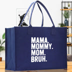 Mama Mommy Mom Bruh Canvas Tote Bag Mama Tote Mom Stuff Bag Mommy Bag Dog Mom Gift Dog Mom Bag Mom Shopping Bag Mom Gift Best Mom Ever Bag