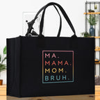 Ma Mama Mom Bruh Canvas Tote Bag Mama Tote Mom Stuff Bag Mommy Bag Dog Mom Gift Dog Mom Bag Mom Shopping Bag New Mom Gift Best Mom Ever Bag