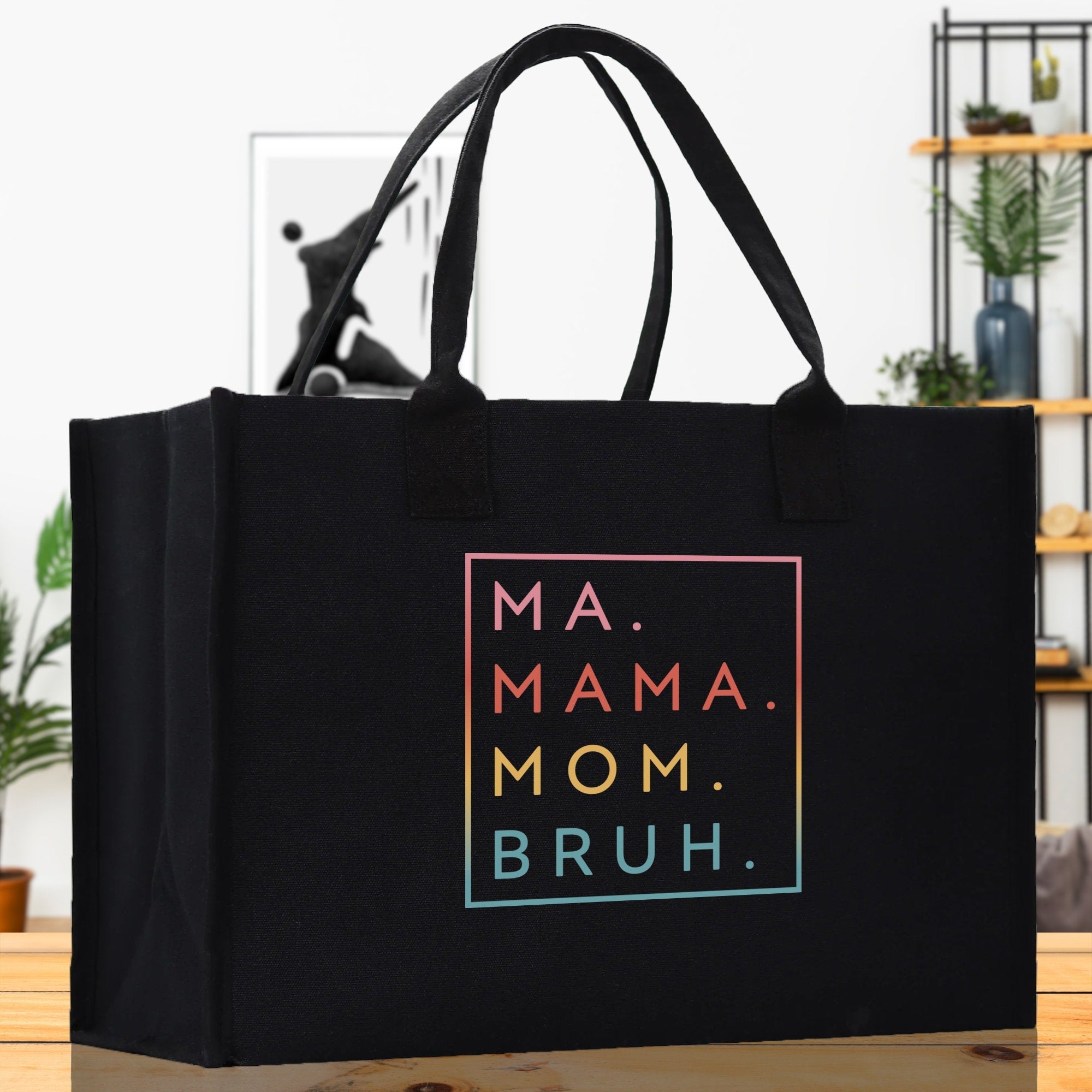 Ma Mama Mom Bruh Canvas Tote Bag Mama Tote Mom Stuff Bag Mommy Bag Dog Mom Gift Dog Mom Bag Mom Shopping Bag New Mom Gift Best Mom Ever Bag