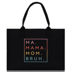 Ma Mama Mom Bruh Canvas Tote Bag Mama Tote Mom Stuff Bag Mommy Bag Dog Mom Gift Dog Mom Bag Mom Shopping Bag New Mom Gift Best Mom Ever Bag