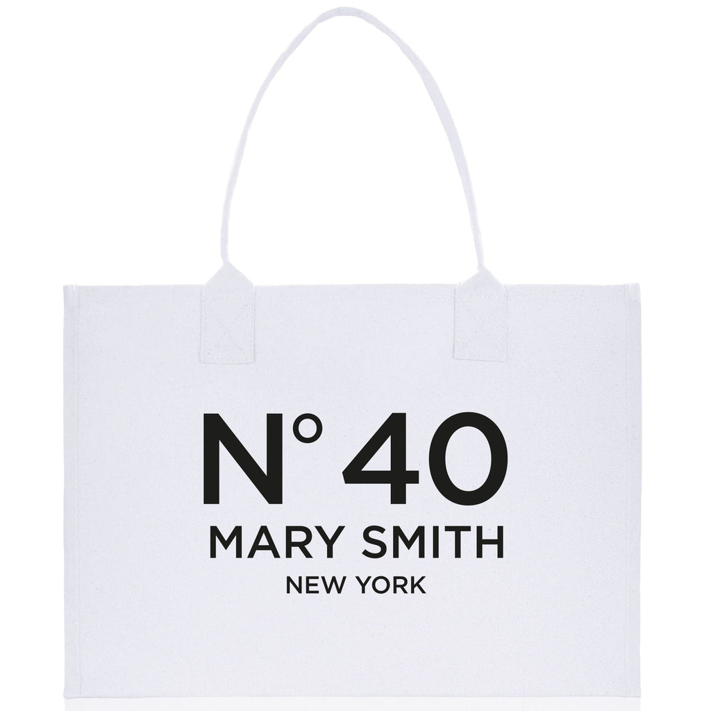 Birthday Celebration Personalized Gift Canvas Tote Bag with Name and State 40th 50th Birthday Gift Tote Bag for Her Custom Birthday Gift