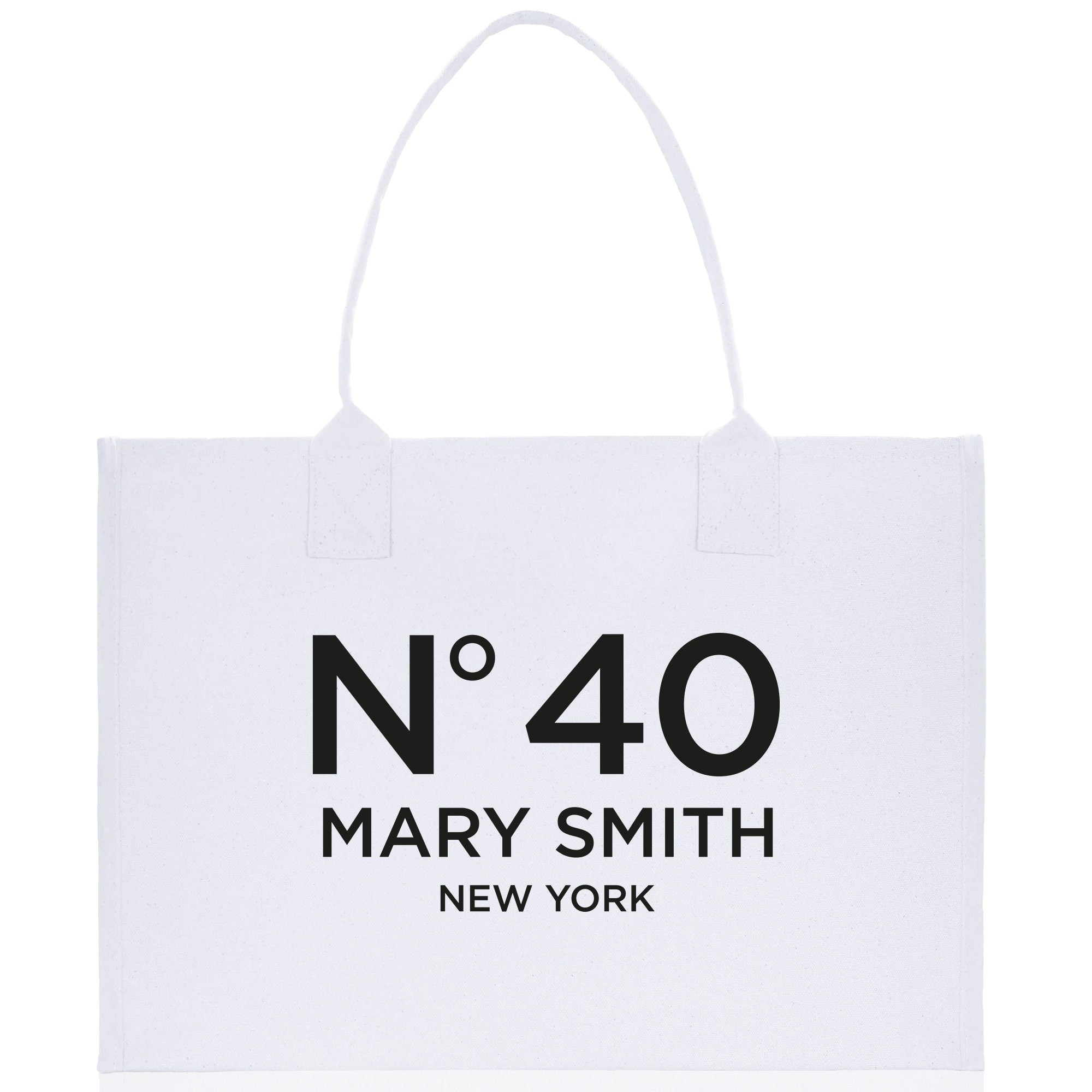Birthday Celebration Personalized Gift Canvas Tote Bag with Name and State 40th 50th Birthday Gift Tote Bag for Her Custom Birthday Gift