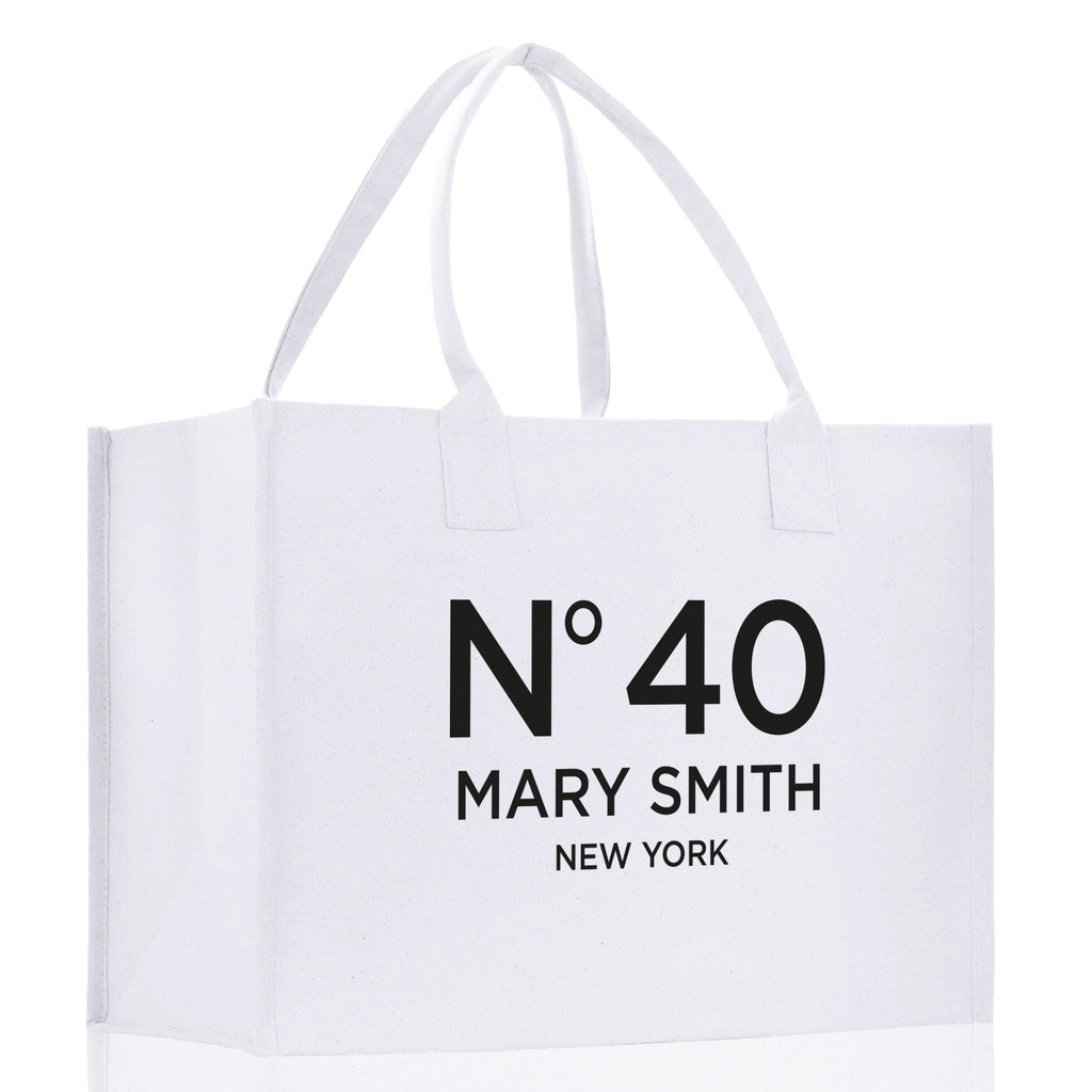 Birthday Celebration Personalized Gift Canvas Tote Bag with Name and State 40th 50th Birthday Gift Tote Bag for Her Custom Birthday Gift