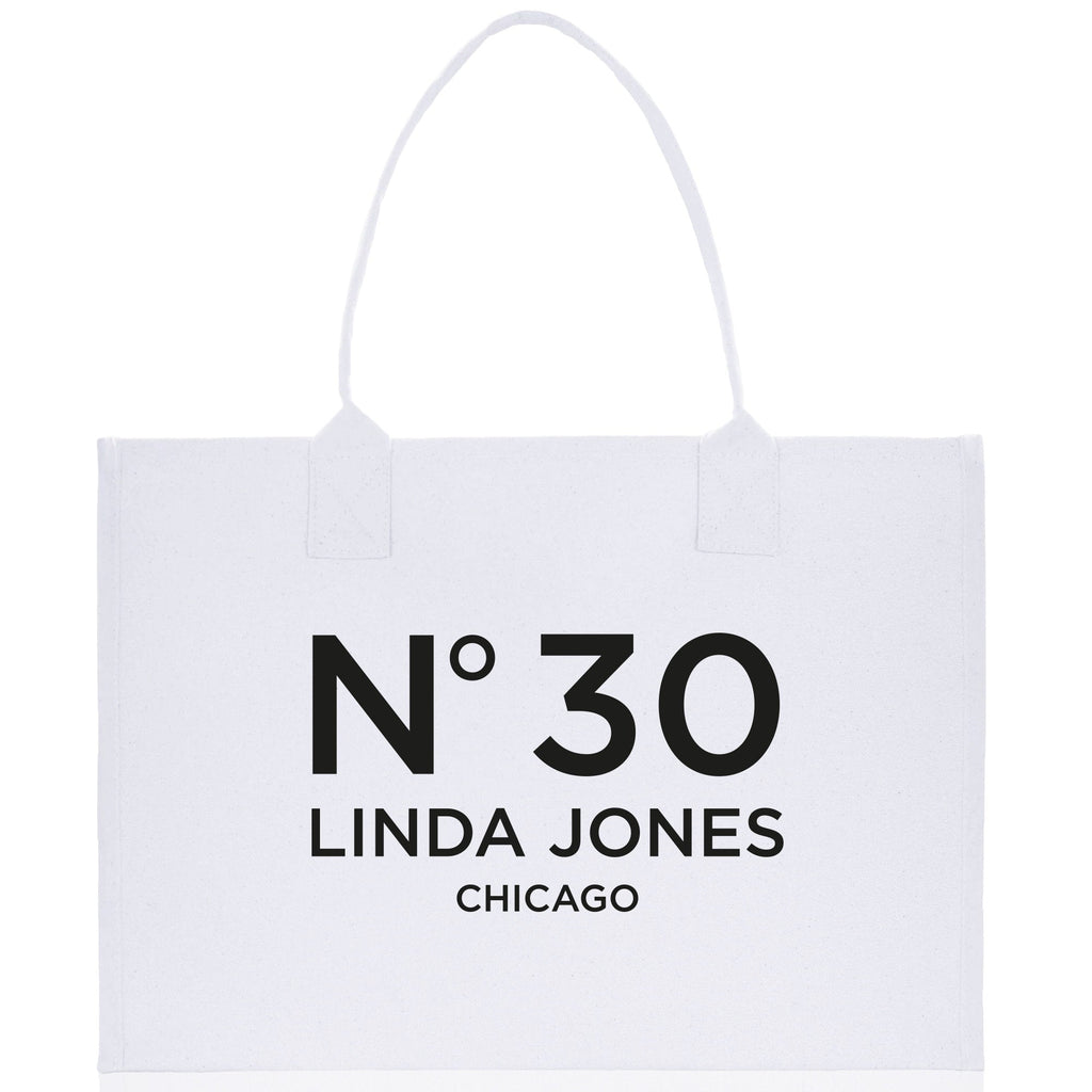 Birthday Celebration Personalized Gift Canvas Tote Bag with Name and State 40th 50th Birthday Gift Tote Bag for Her Custom Birthday Gift