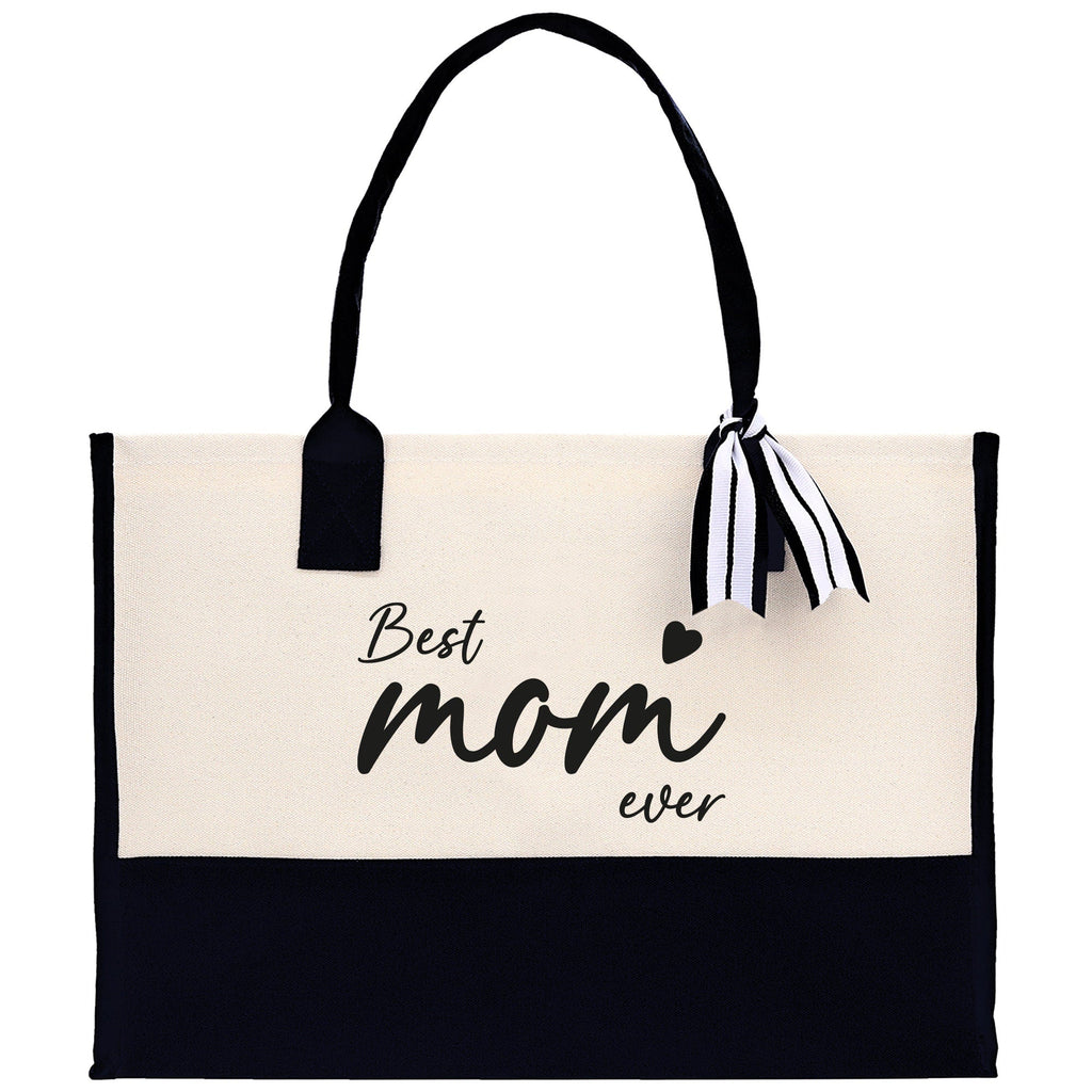 Best Mom Ever Canvas Tote Bag Mama Tote Mom Stuff Bag Mommy Bag Dog Mom Gift Dog Mom Bag Mom Shopping Bag Mom Gift Best Mom Ever Bag