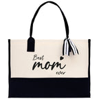 Best Mom Ever Canvas Tote Bag Mama Tote Mom Stuff Bag Mommy Bag Dog Mom Gift Dog Mom Bag Mom Shopping Bag Mom Gift Best Mom Ever Bag