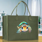 Sea Turtle Canvas Tote Bag Ocean Tote Bag Turtle Lover Tote Bag Animal Lover toTe Bag Ocean Lover Gift Tortoise Tote Bag Nature Lover Tote