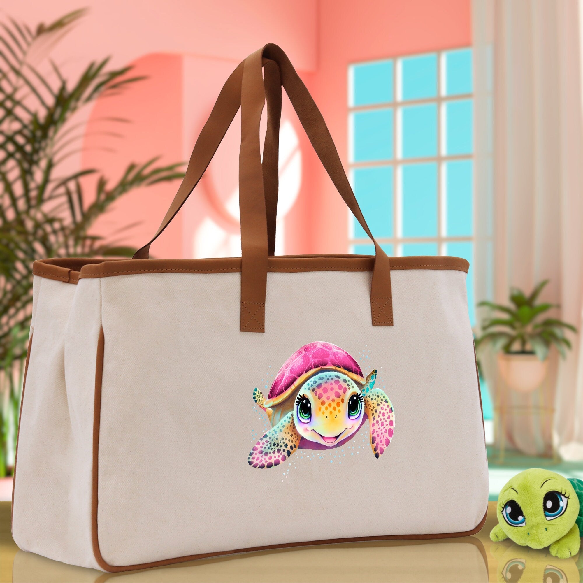 Sea Turtle Canvas Tote Bag Ocean Tote Bag Turtle Lover Tote Bag Animal Lover toTe Bag Ocean Lover Gift Tortoise Tote Bag Nature Lover Tote