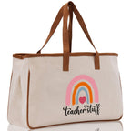 Teacher Stuff Tote Bag Teacher Bag Teacher Gift Teacher Retirement Gift Best Teacher Gifts Teacher Appreciation Gift Teacher Strong Tote Bag